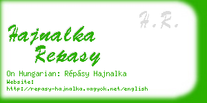 hajnalka repasy business card