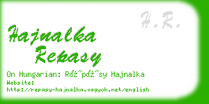 hajnalka repasy business card
